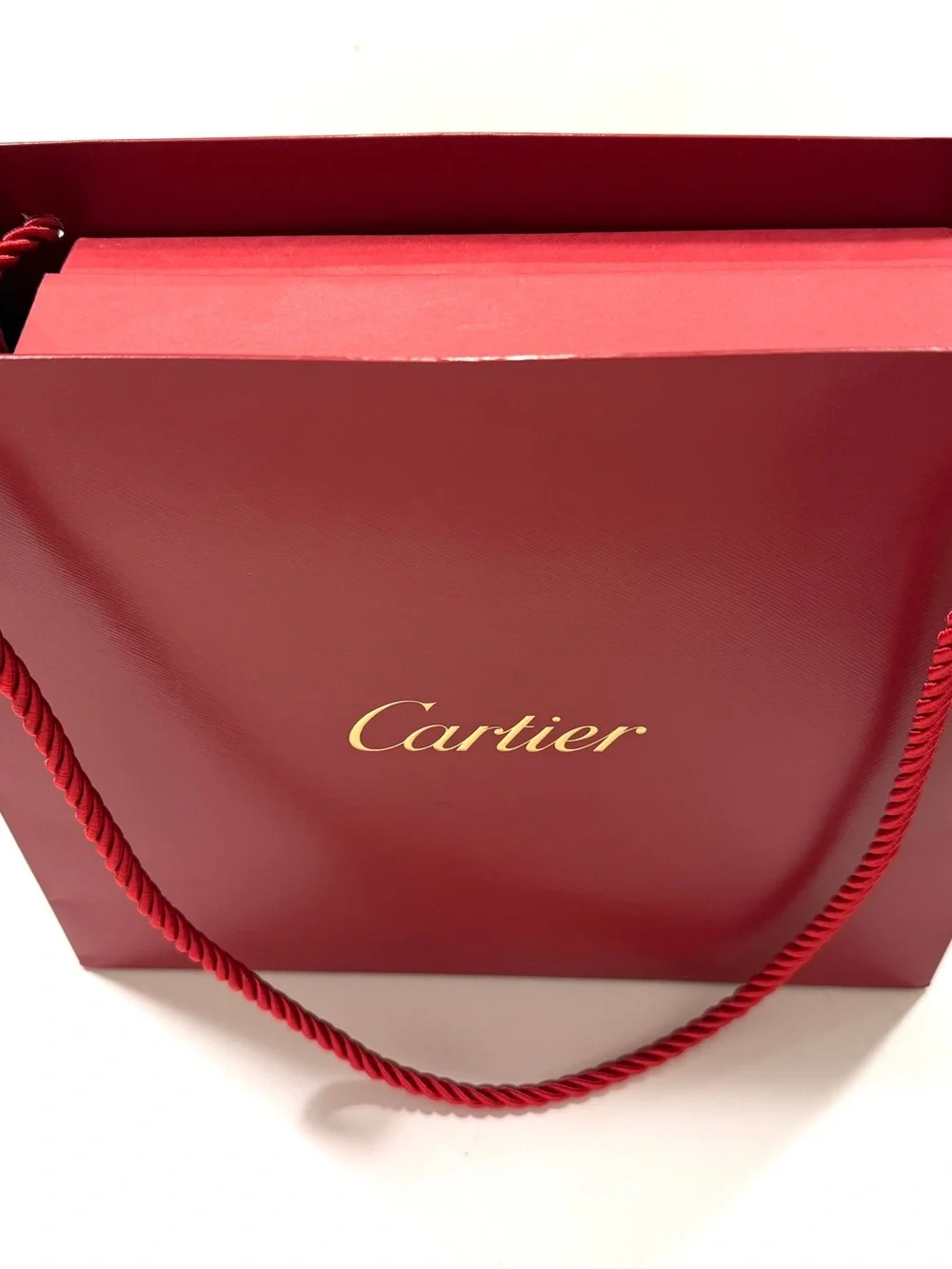 Cartier Red Box W Shopping Bag